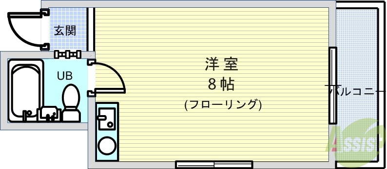 フロントリバー豊中の間取り