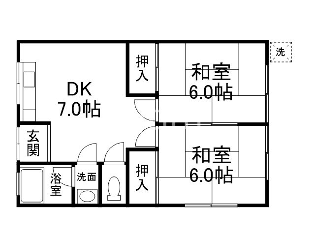 多田ハイツの間取り