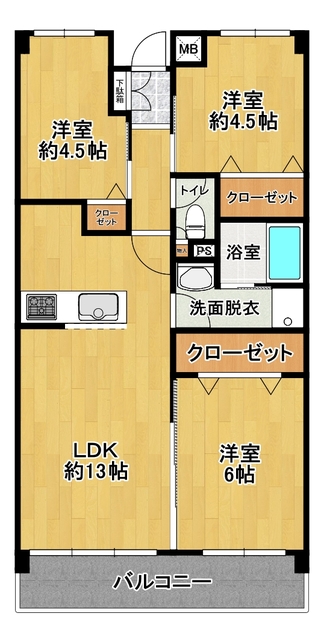 エミネンス桑野の間取り