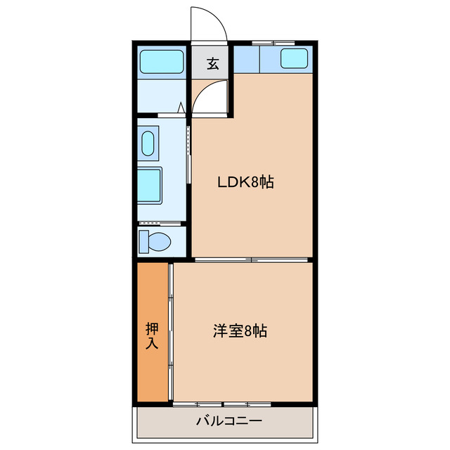 マンション白馬の間取り