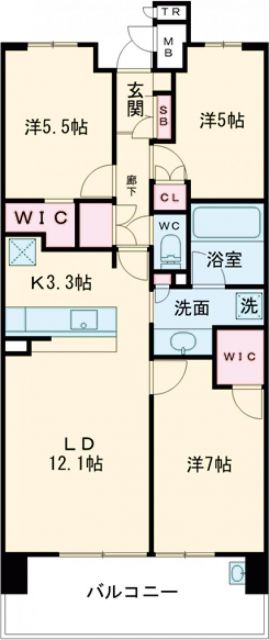 プレイズ白子駅前の間取り