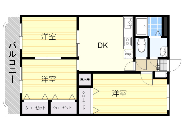 M　ジュールマンションの間取り