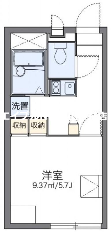 備前市伊部のアパートの間取り