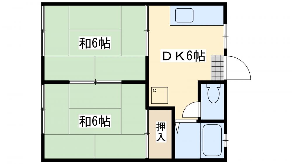 タウニー大久保 Aの間取り