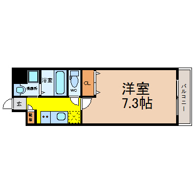 名古屋市名東区宝が丘のマンションの間取り