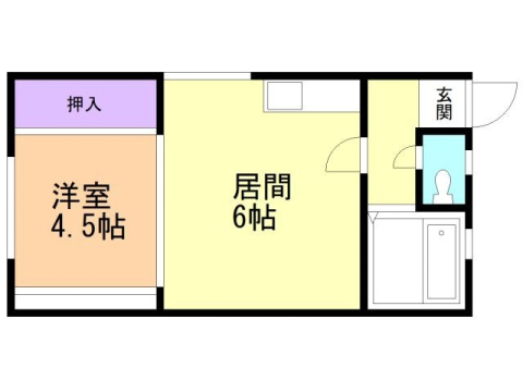 コーポ大友１の間取り