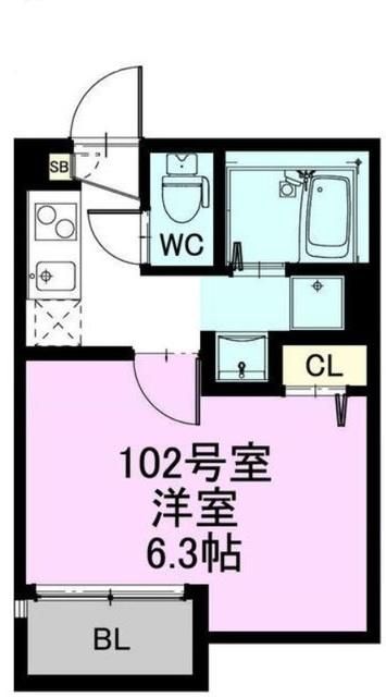 さいたま市北区日進町のアパートの間取り