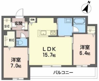 エクセレントガーデンヒルズA棟の間取り