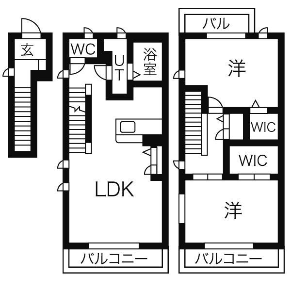 アルル西崎の間取り