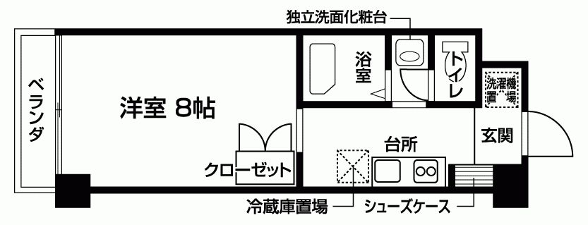 【バウスクロス仙台宮町の間取り】