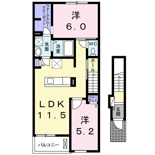 コオリナ　ハイツIの間取り