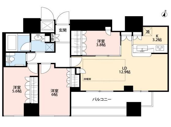 Dグランフォート清澄白河の間取り