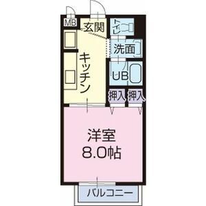 豊田市常盤町のアパートの間取り