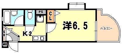 エスリード三宮フラワーロードの間取り