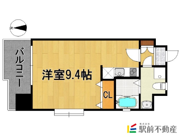 福岡市中央区舞鶴のマンションの間取り