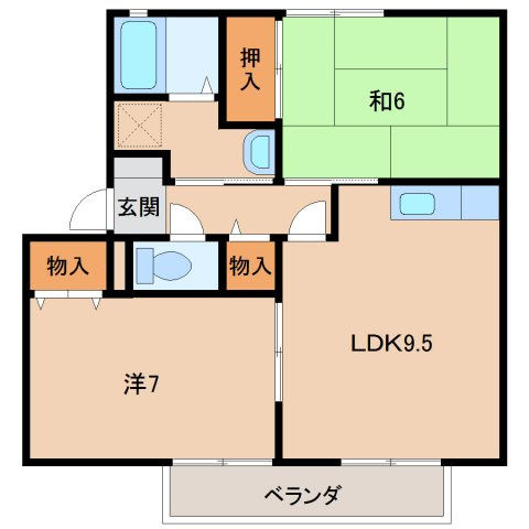 ウインディア鷹匠の間取り