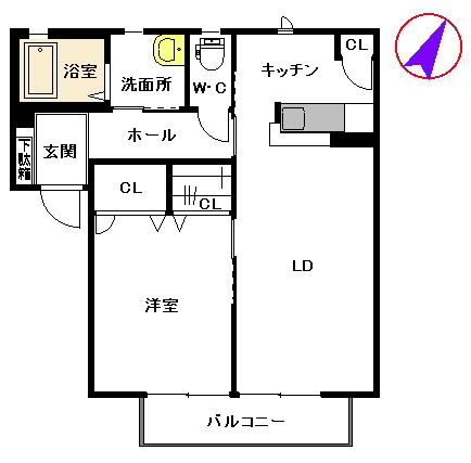 カーサ　ソレアードの間取り