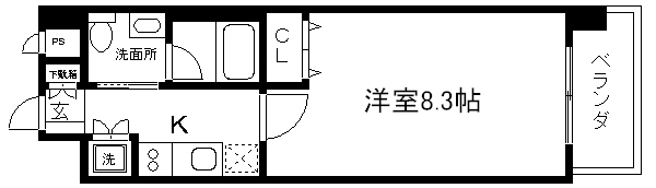 ベラジオ烏丸三条の間取り