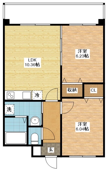 【サムティ長崎時津Iの間取り】