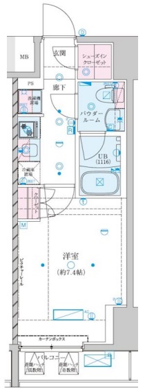 ジェノヴィア川崎VIIの間取り