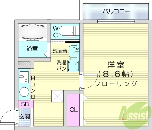 Mea.nui河原町の間取り