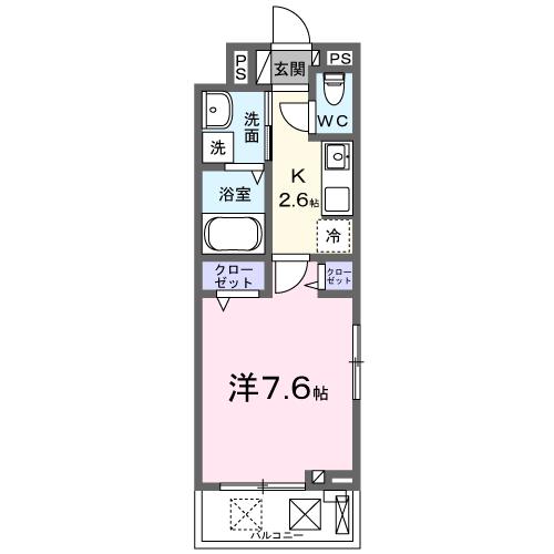 クラール　大島　Ｃの間取り