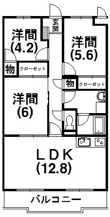 グリーン三ツ谷の間取り