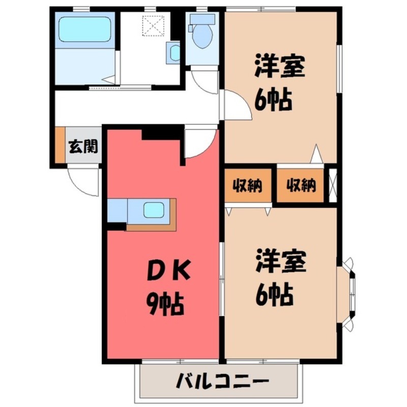 ファミーユまつばらの間取り