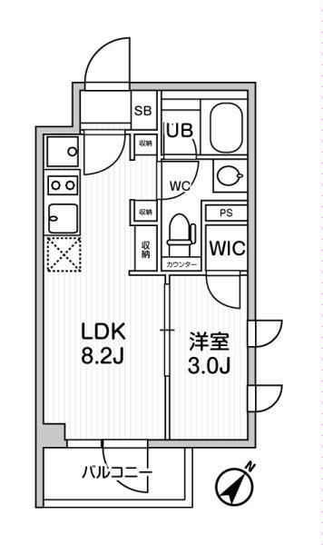 コンポジット渋谷初台の間取り