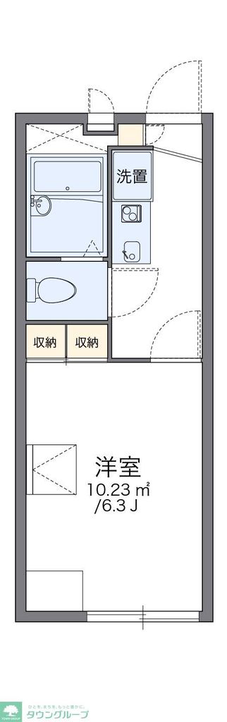 府中市是政のアパートの間取り