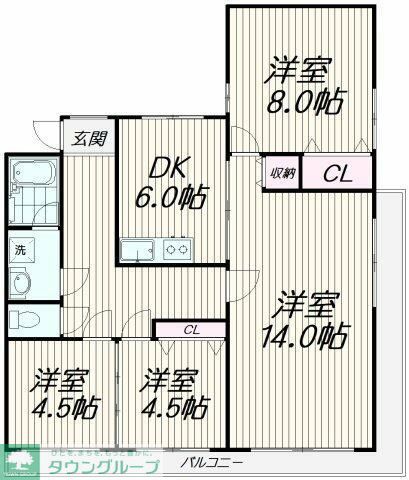 池第一コーポの間取り