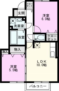 サン　ガーデンの間取り