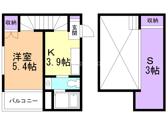 ヒューマンスクエア山王町Ａの間取り