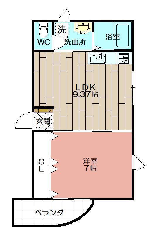 【Ｓｔｕｄｉｅ　ＭＯＲＩＴＳＵＮＥの間取り】