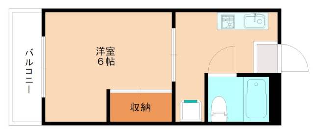 宗像市石丸のマンションの間取り