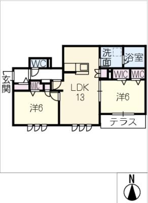 ＣＡＳＡ　ＡＮＮＡＢＥＬ　Ｗ棟の間取り