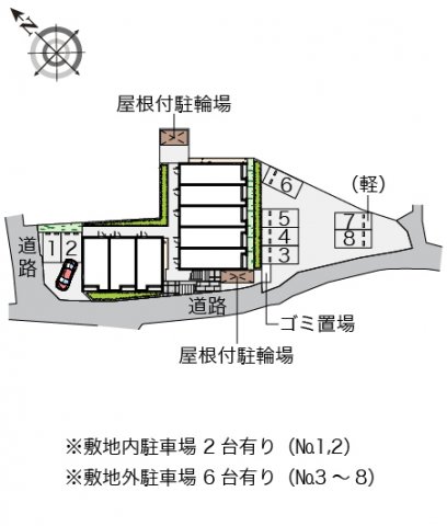 【クレイノアペルト泉佐野Iの駐車場】