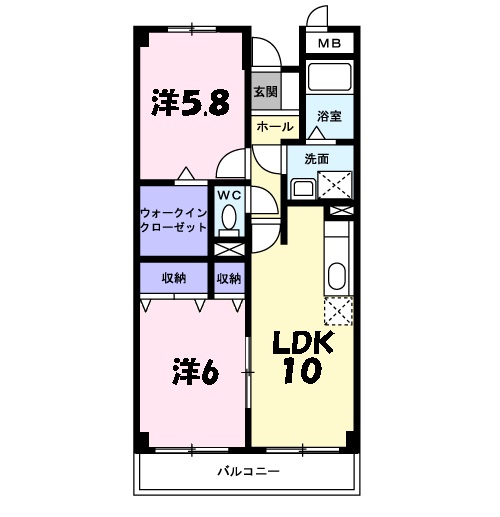 ソレアード北六甲の間取り