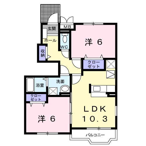 ストラーダ　Ａの間取り