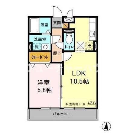 グレースヒルズ　I・IIの間取り