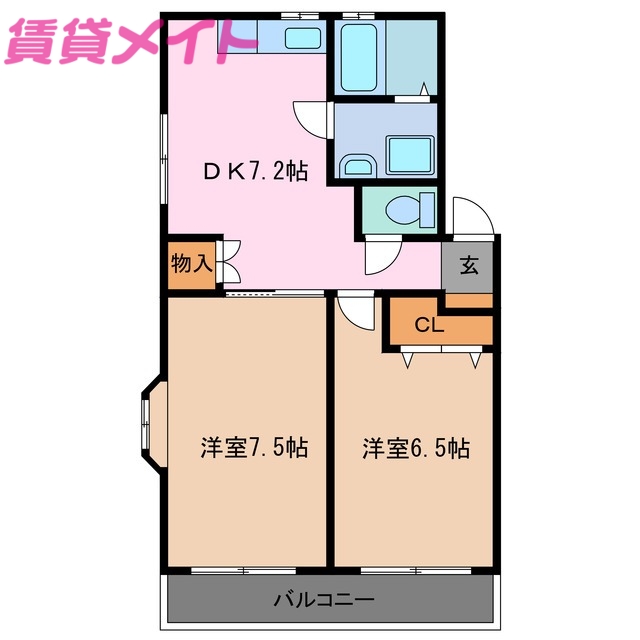 グリーンハイツ（河芸）の間取り