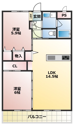 ナチューレ鴻巣の間取り