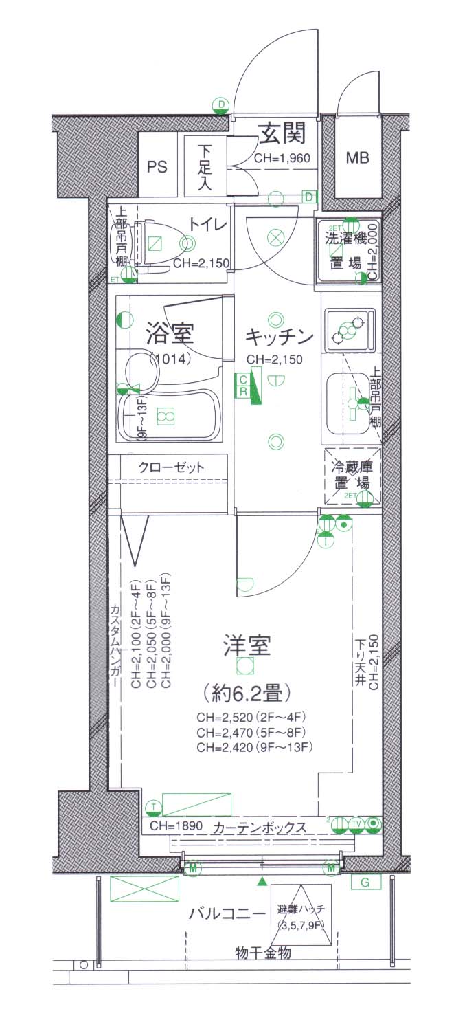パレステュディオ渋谷ＷＥＳＴの間取り
