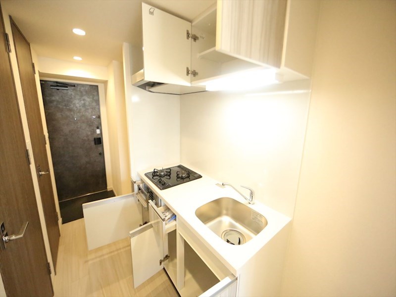 キッチン　システムキッチン（ガス2口コンロ付）