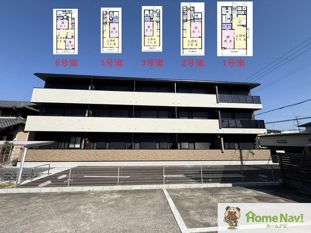 バルコニー　南向きで日当たり良好です。