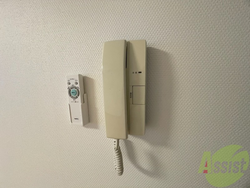 セキュリティ　インターホンで来客確認ができます。安心ですね。