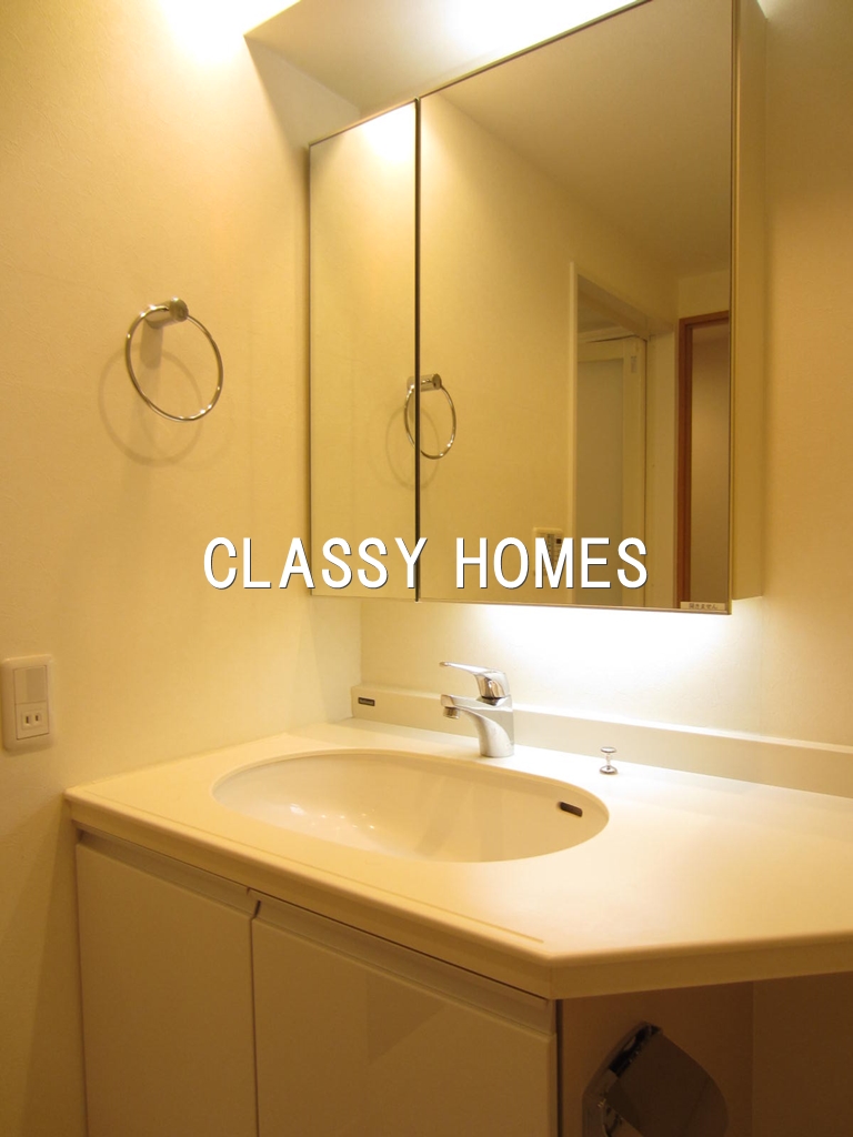 洗面設備　2005年竣工カスタリア銀座III：洗面台