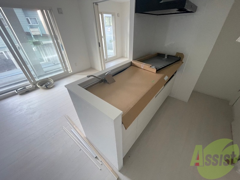 キッチン　２口システムキッチンなので、すぐお料理に使えます！