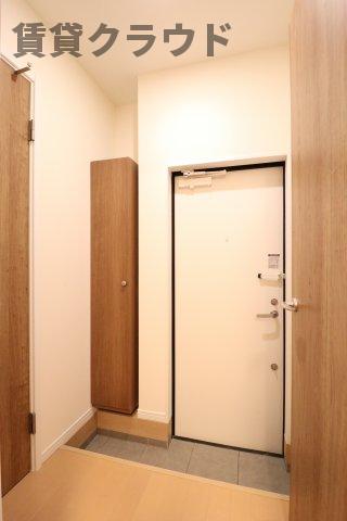 玄関　シューズボックス付きで靴もスッキリ収納！