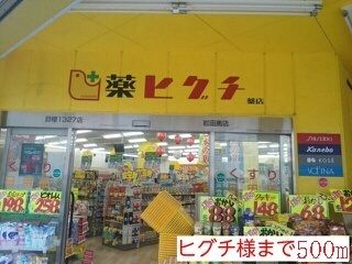 ドラックストア　ヒグチ様（ドラッグストア）まで500m